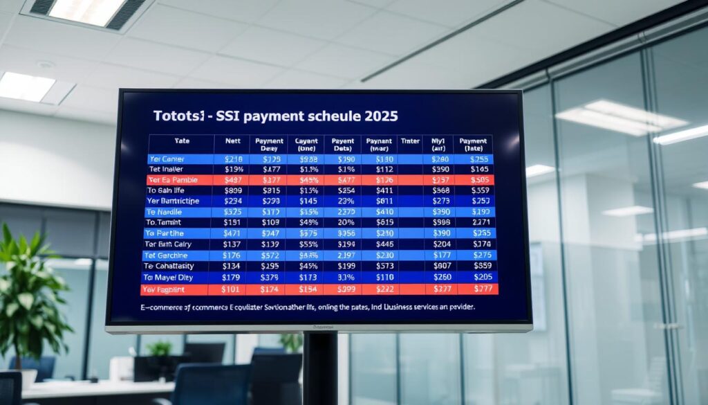 SSI payment schedule 2025
